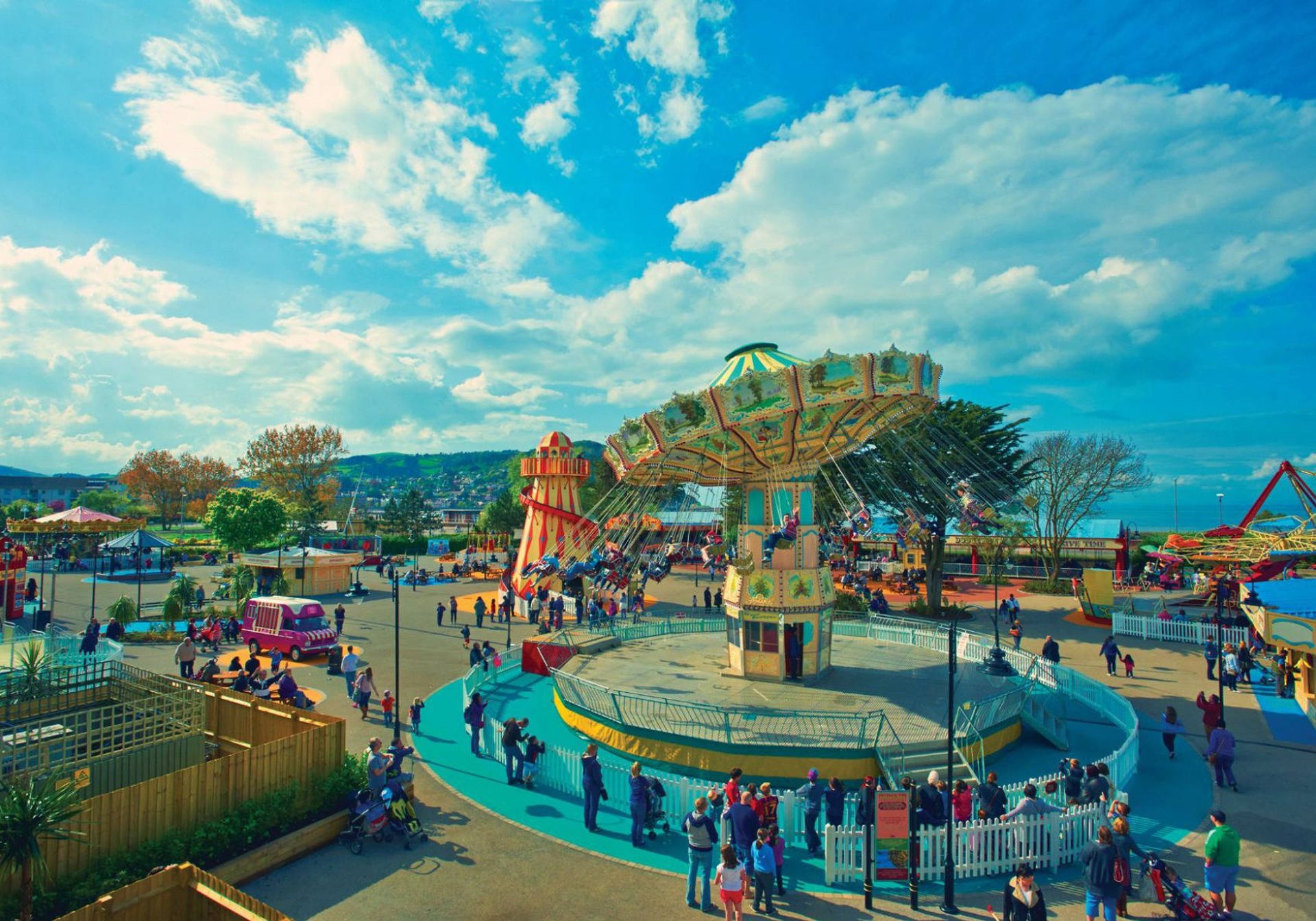 fairground in butlins minehead resort