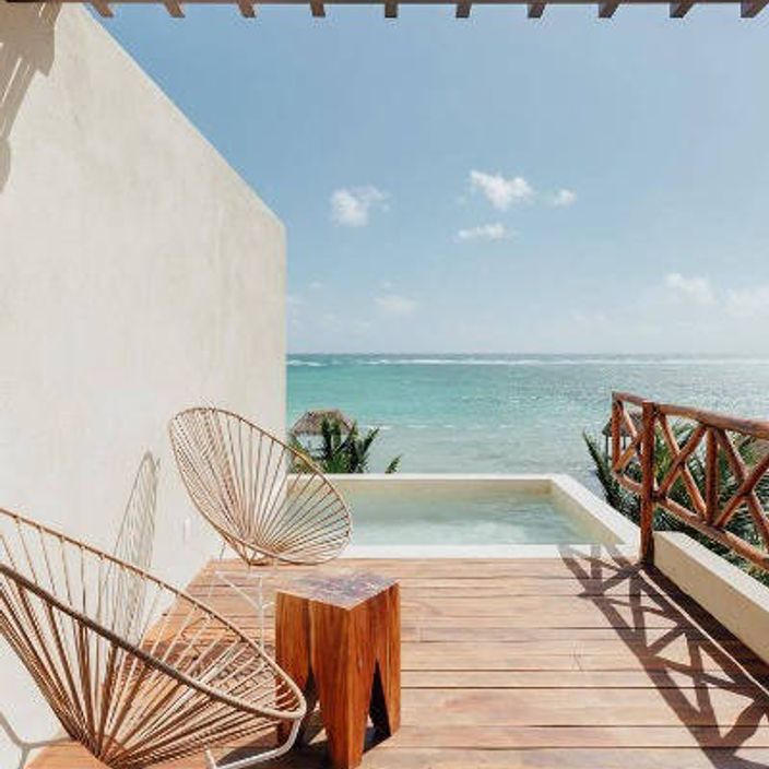 Pool overlooking the sea