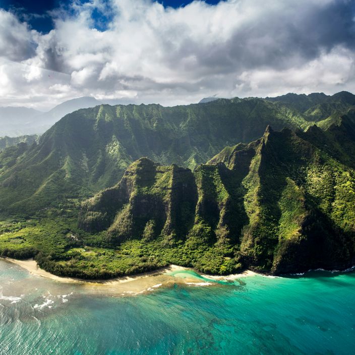 Hawaii tropical landscapes