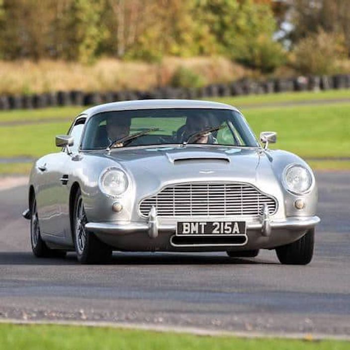 Aston Martin on a racetrack