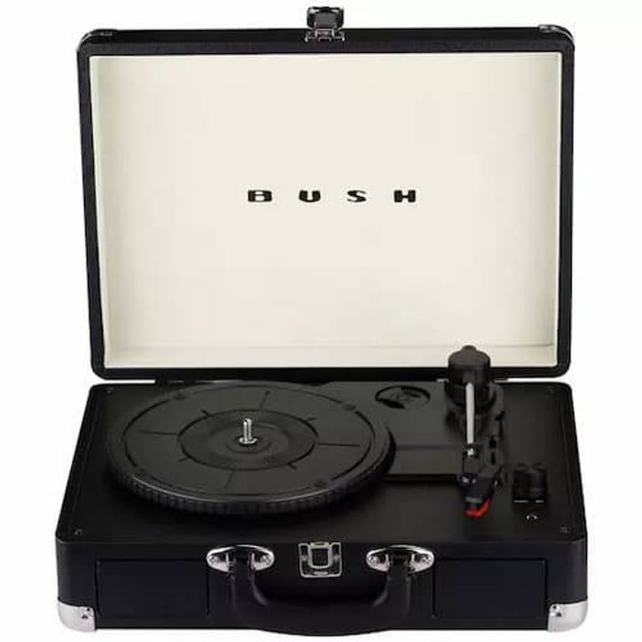 Fenton blue briefcase record player