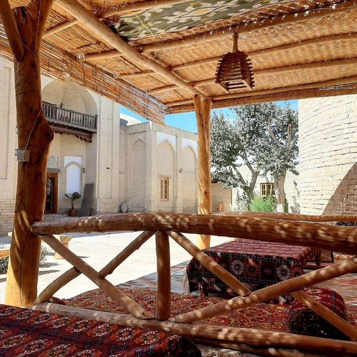 The path leading to Gur-e Amir, a mausoleum