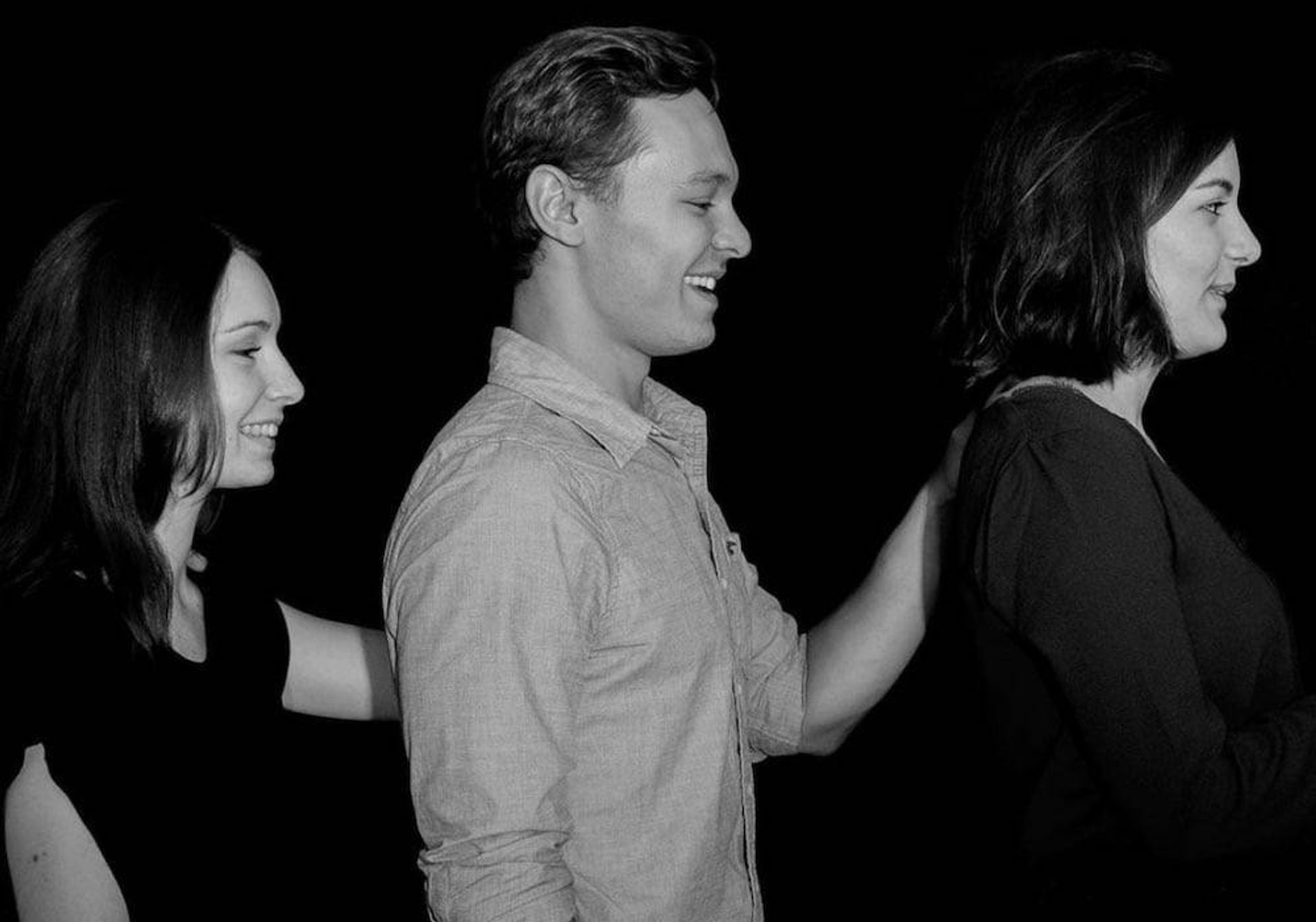 People in complete darkness