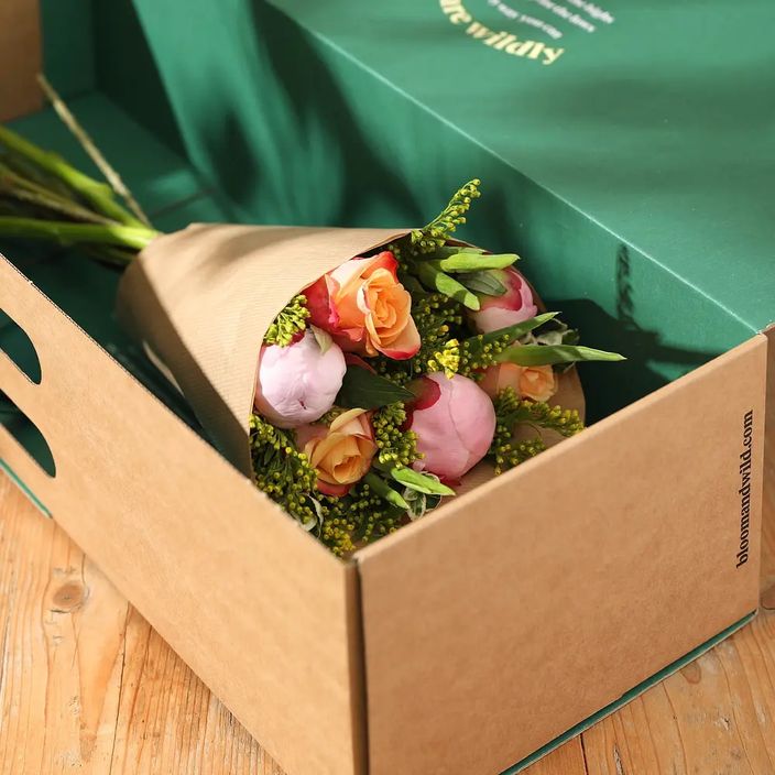bloom and wild flowers in a box