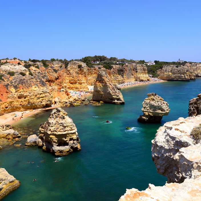 cliffs in algarve