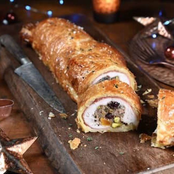 A chicken wellington