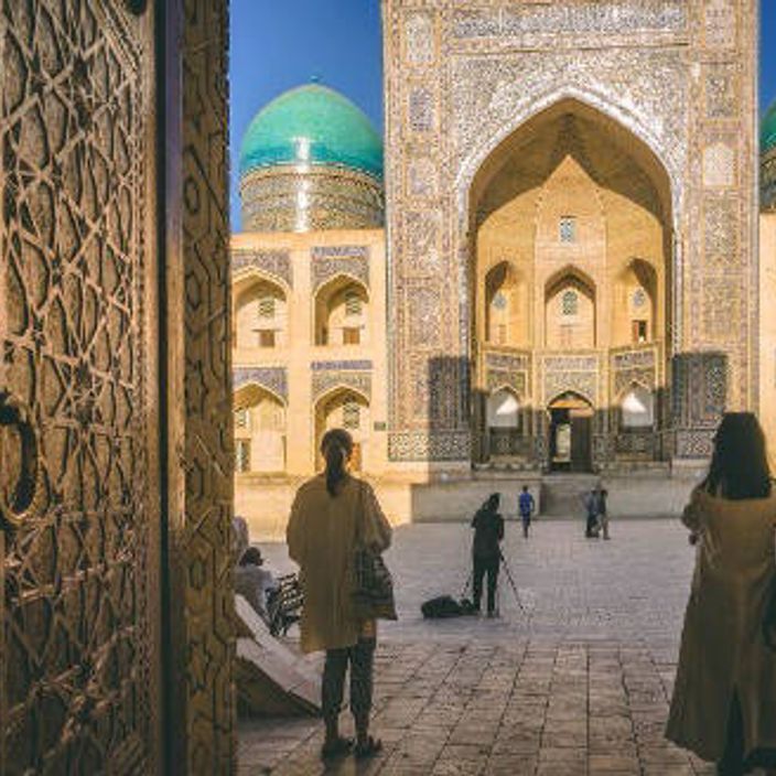 A courtyard in Samarkand