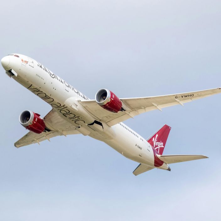 Virgin Atlantic airplane tail