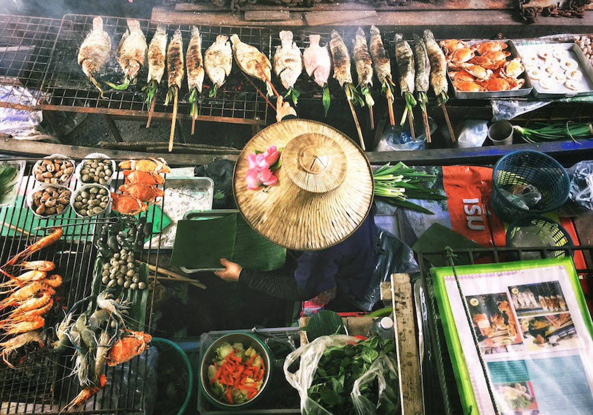 Floating market boat