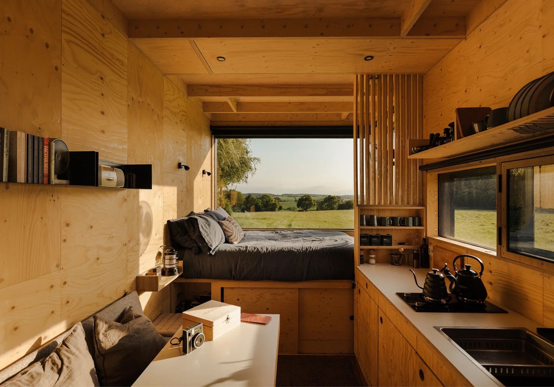 Unplugged cabin stay, with a countryside view