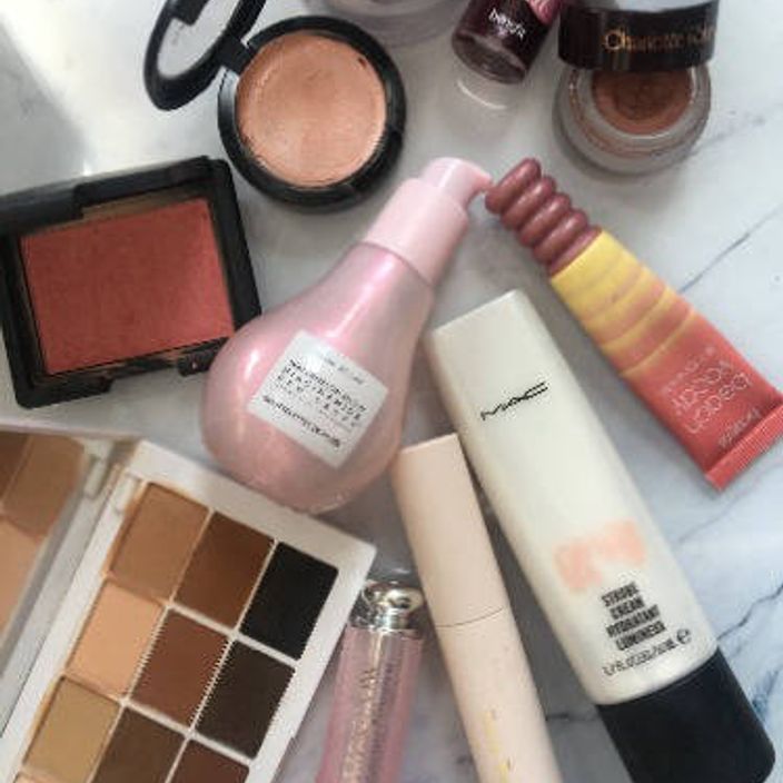a collection of beauty and skincare items to be won in the draw