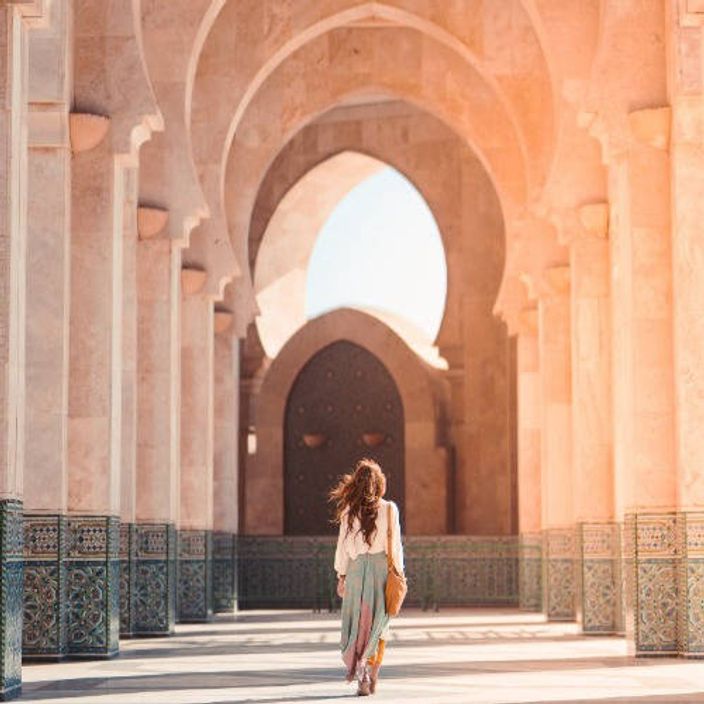 Woman exploring Marrakech