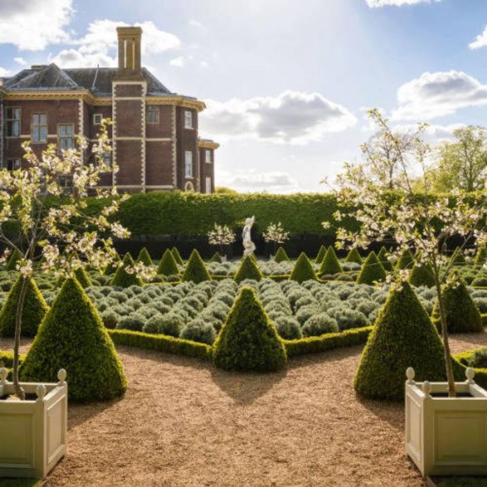 a castle garden part of the national trust