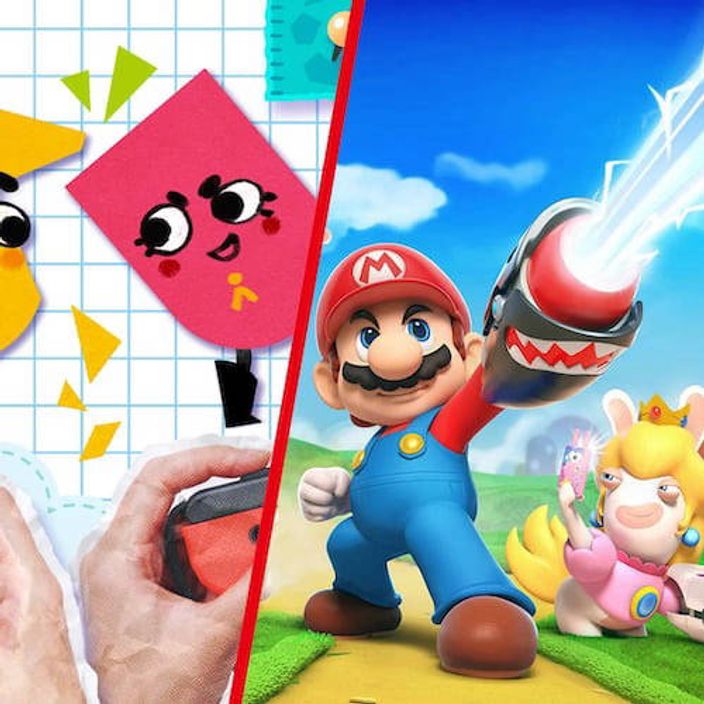 Snipperclips and Mario Rabbids