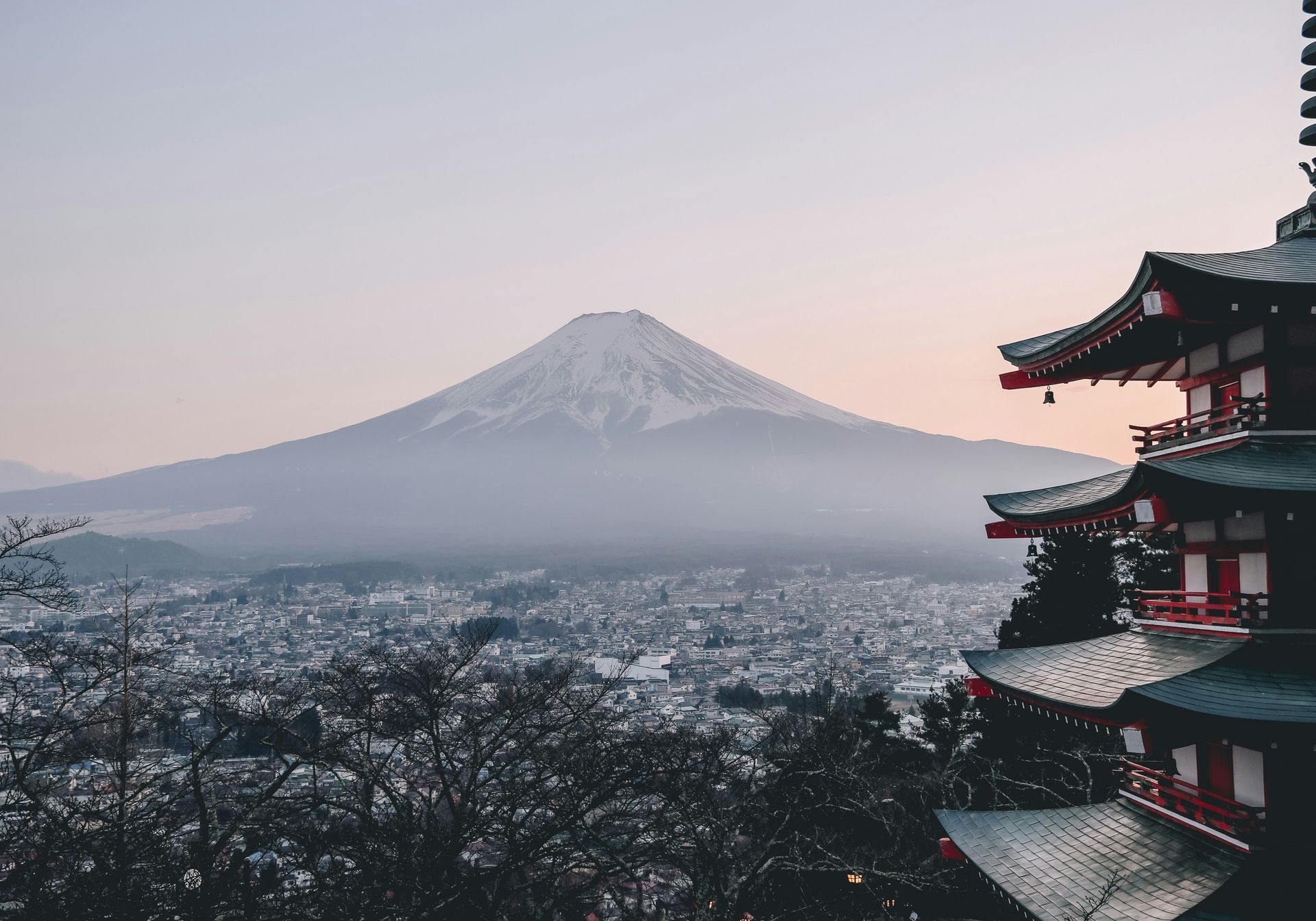 Chureito Pagoda overlooking Mount Fuji