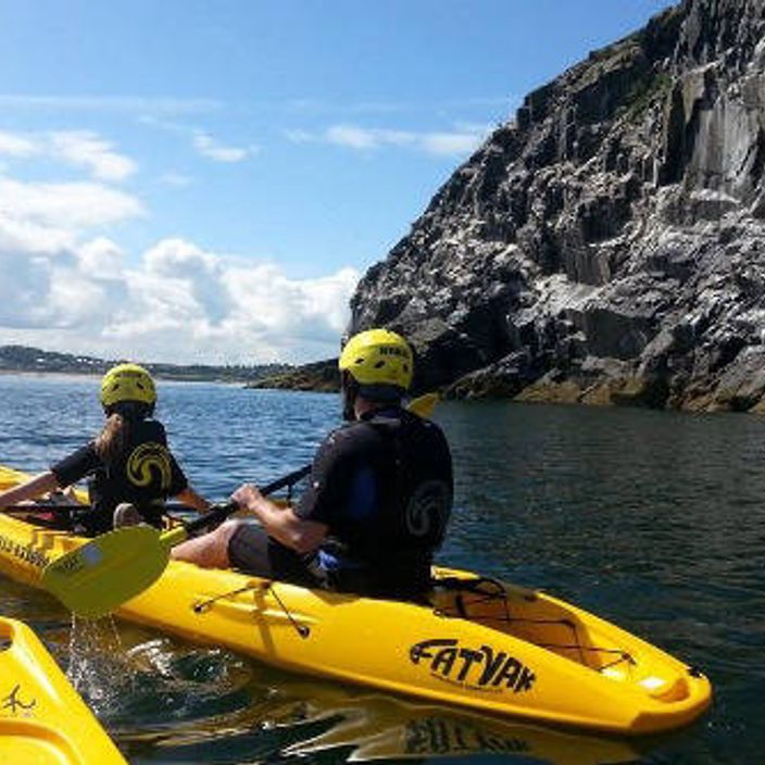 Fatyak Mahee tandem kayak in the sea