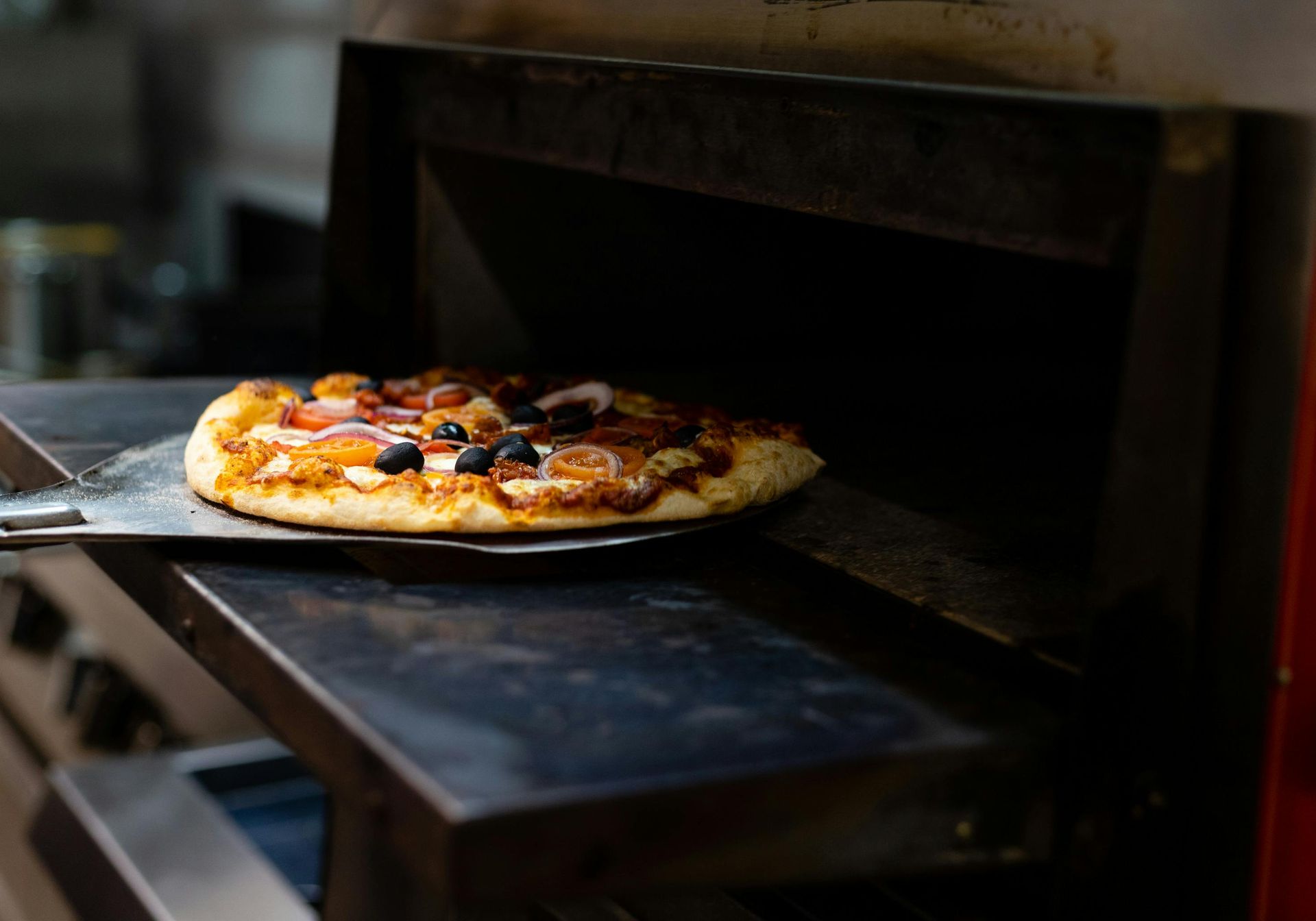 Pizza in the Ooni Koda 12 pizza oven