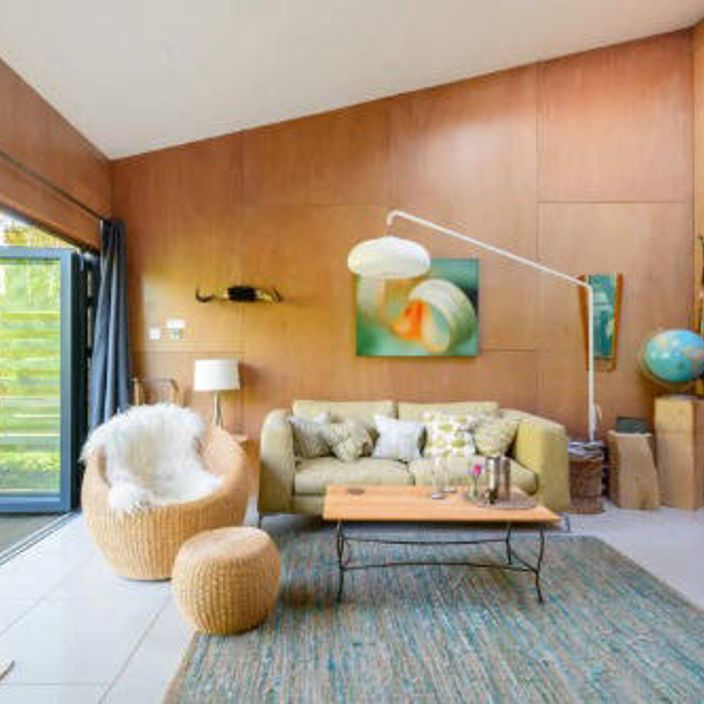 Beautiful decor inside a cabin accommodation on Airbnb