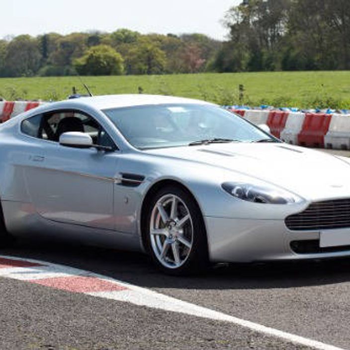 A silver supercar