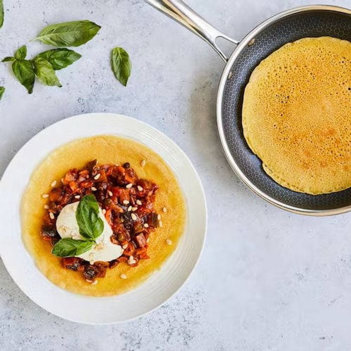 Overlay of two brunch wraps