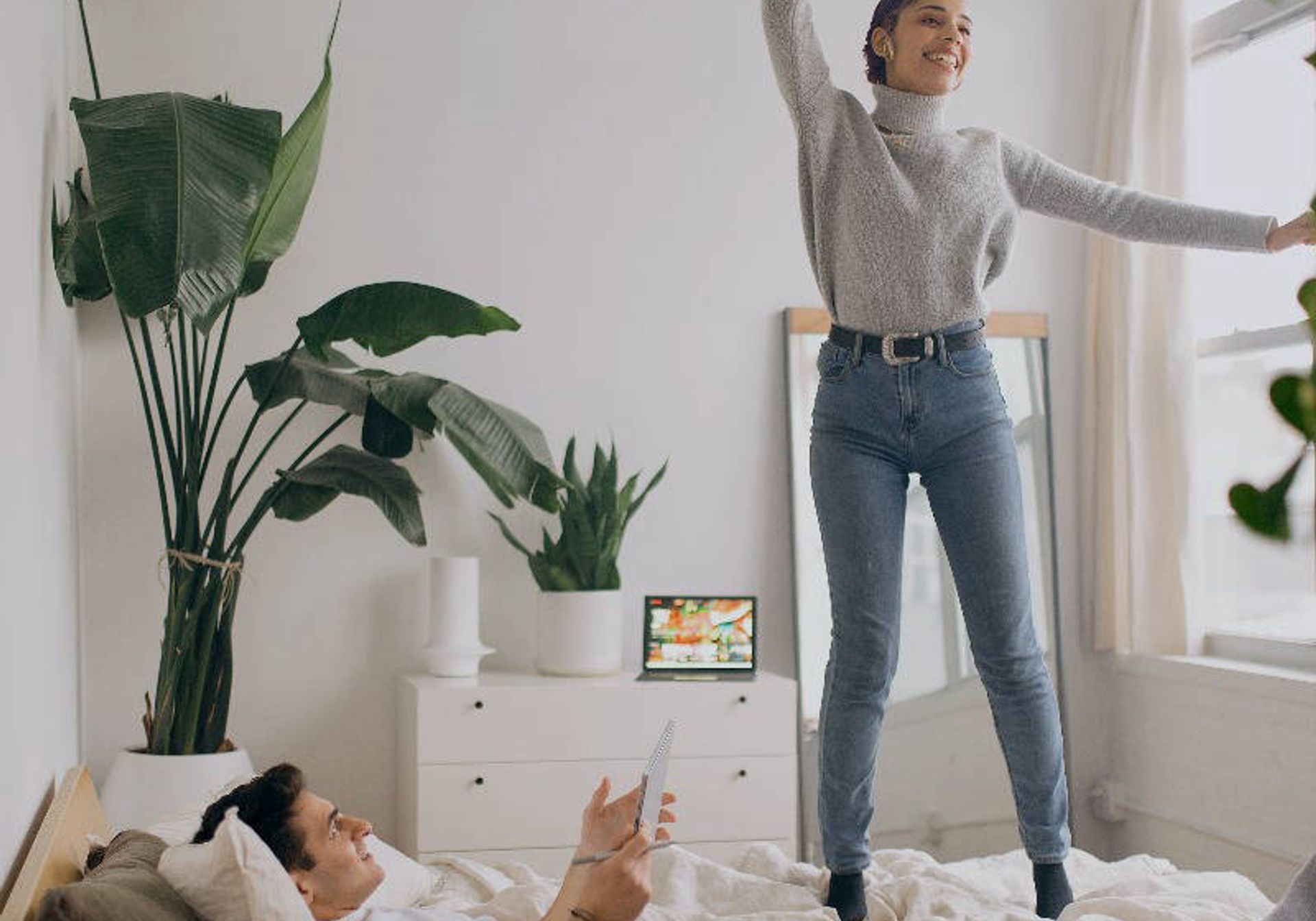 Home makeover with plants