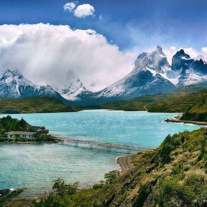 Blue waters in Luaca National Park