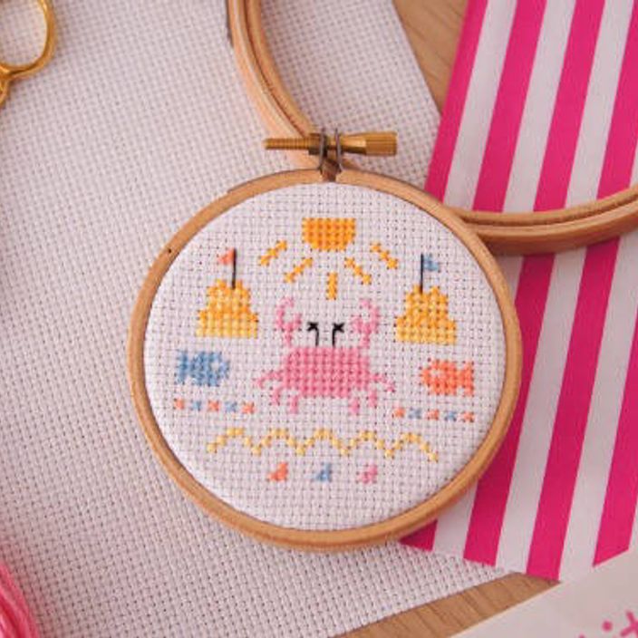 Sew Sophie Crafts Anchor In The Garden Collection - Butterfly Cross Stitch Kit