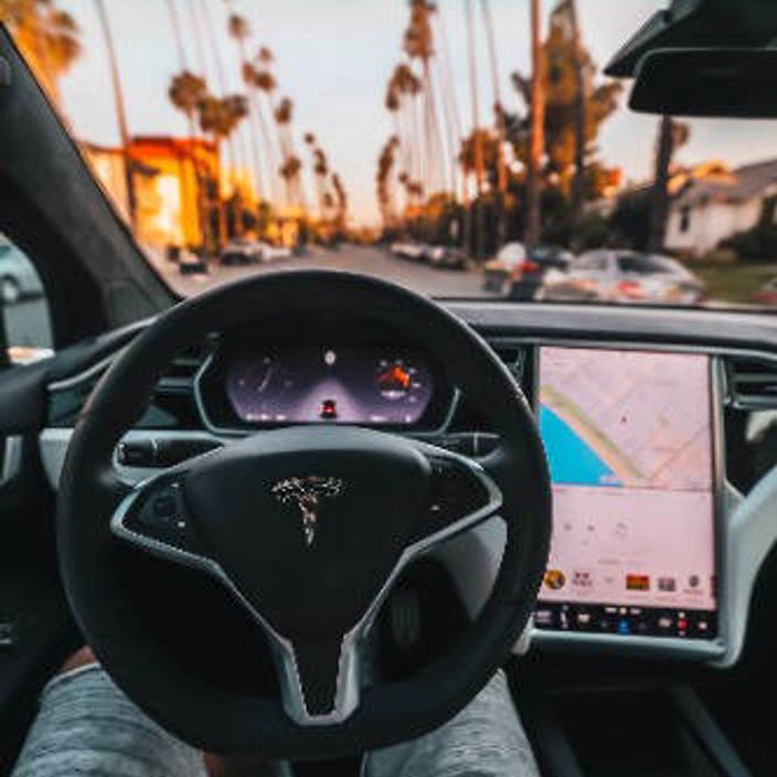 tesla cockpit in LA