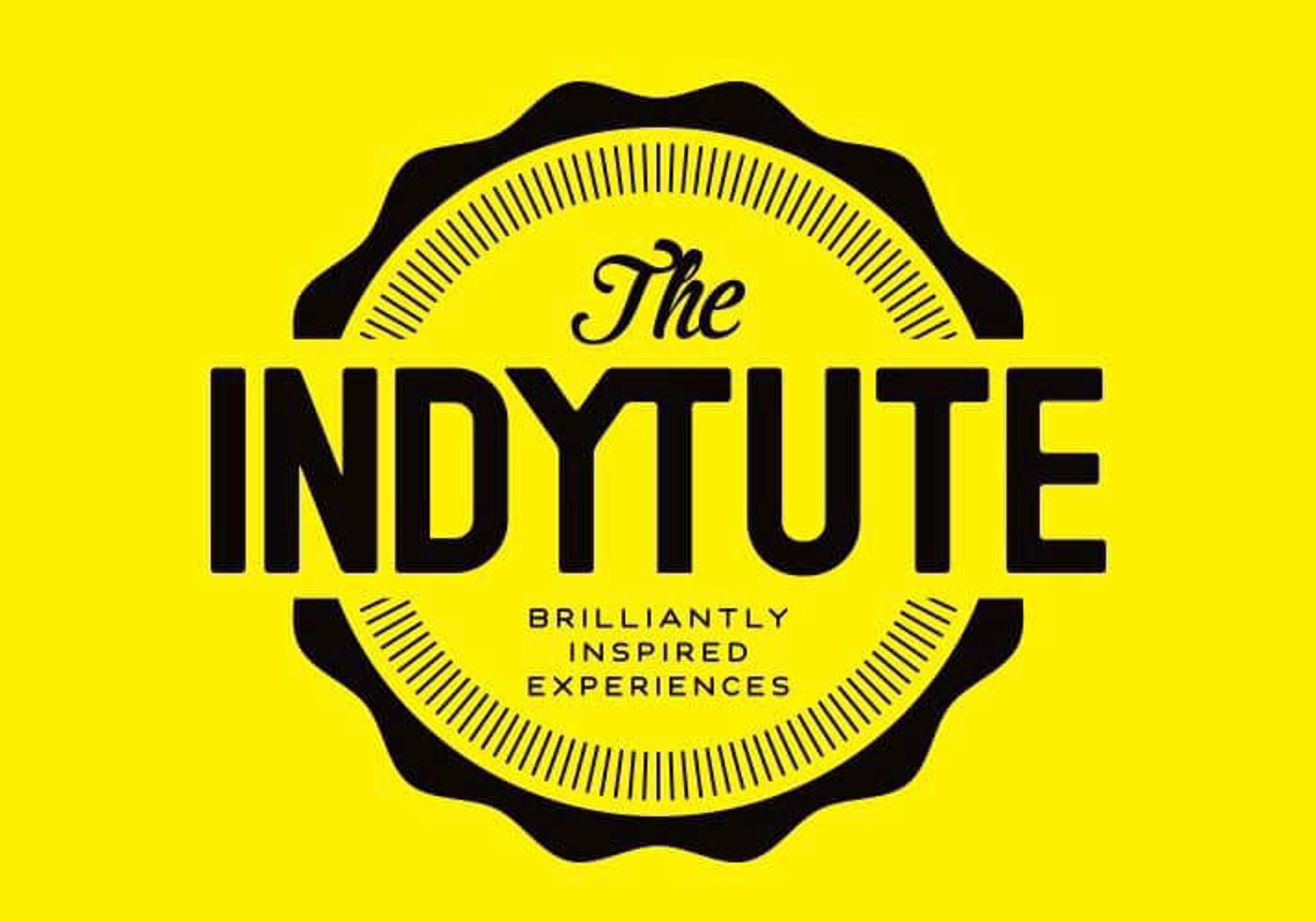 The Indytute logo on a yellow background