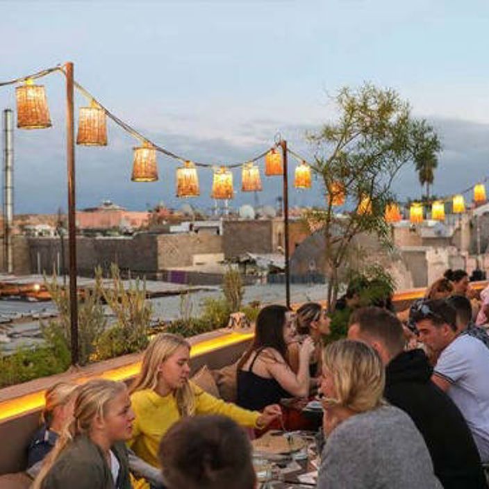 Rooftop at Nomad restaurant in Marrakesh
