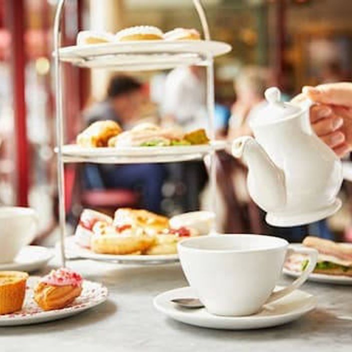 Afternoon tea at the cafe rouge