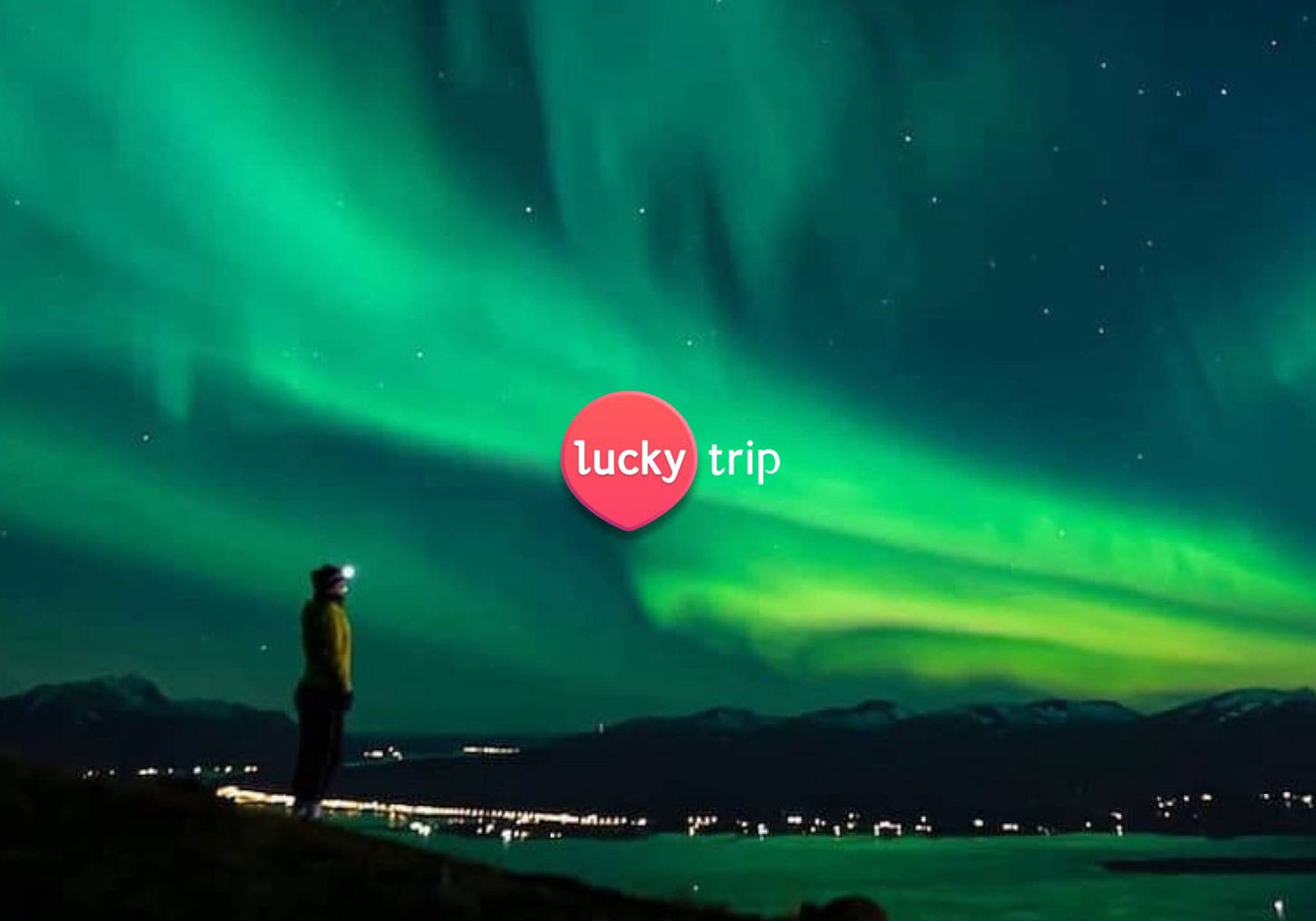 Person watching the Northern Lights