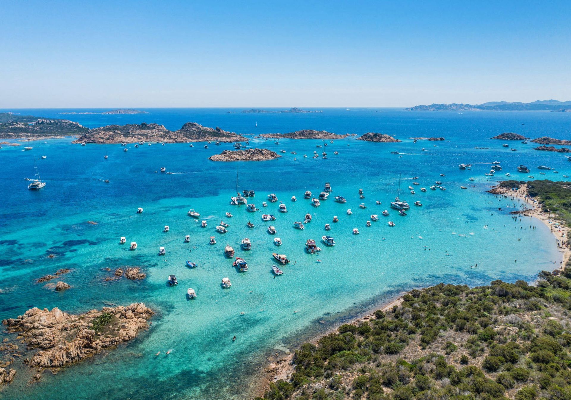 Sardinian blue ocean waters