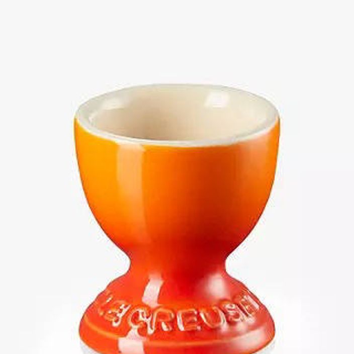orange le creuset egg cup