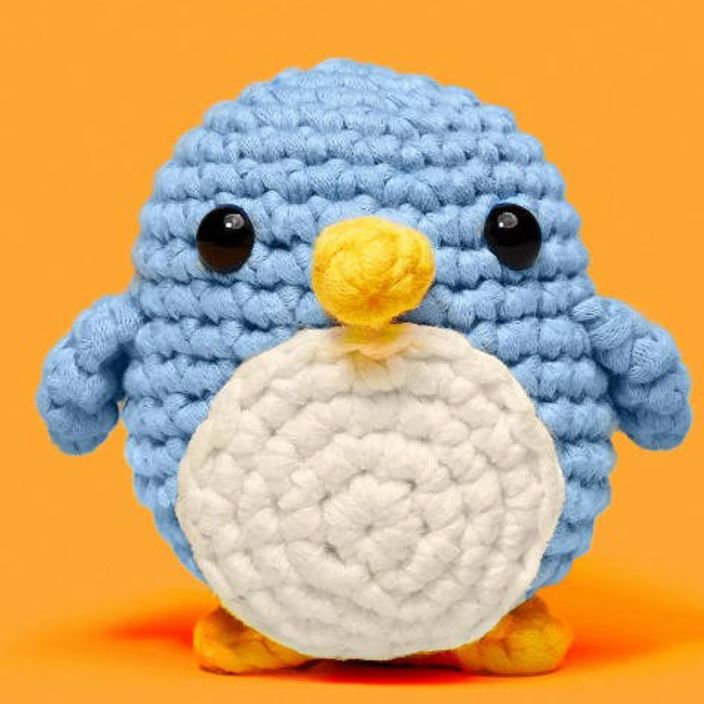 A crochet penguin 