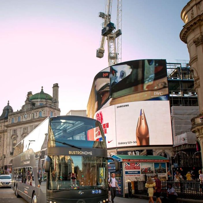 Luxurious bus dining experience