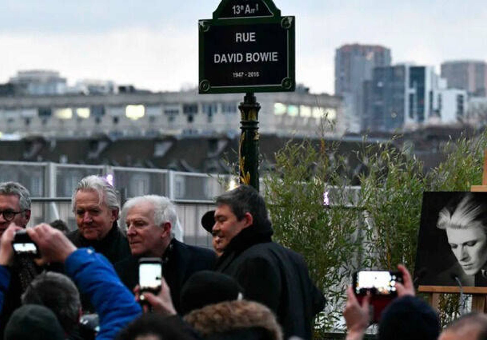 David Bowie street in Paris