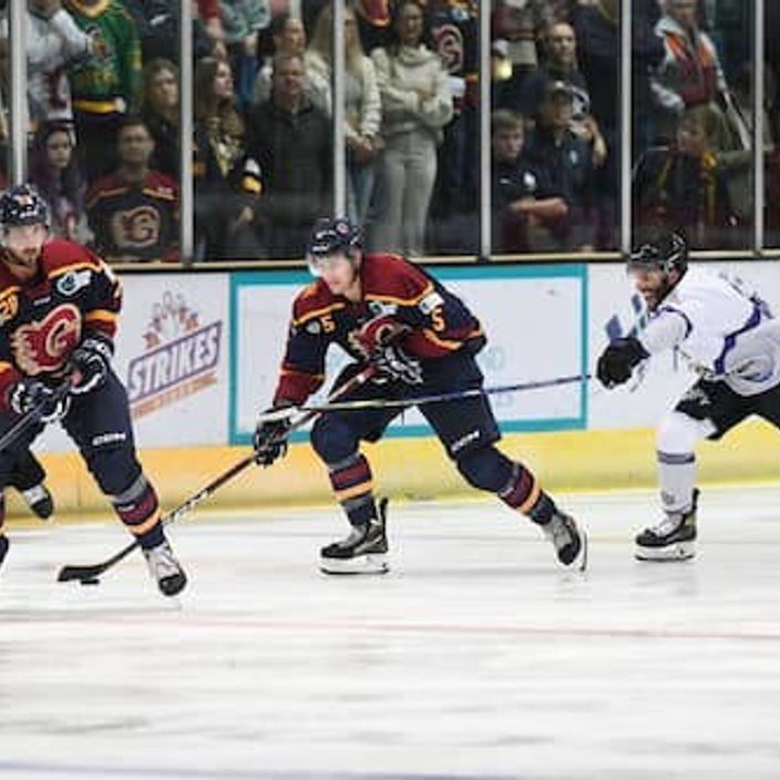 The Guildford Flames playing ice hockey