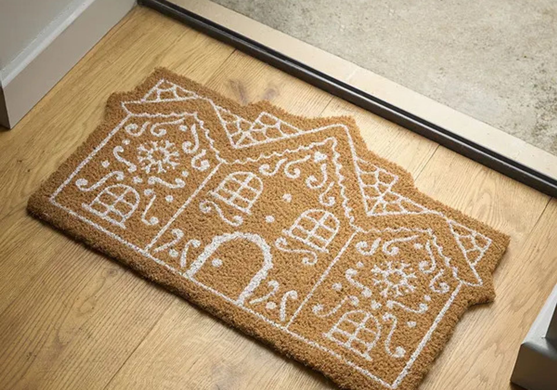 gingerbread house doormat