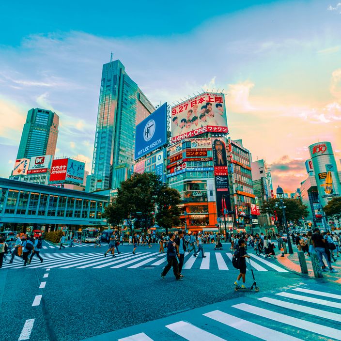 Japanese neon streets