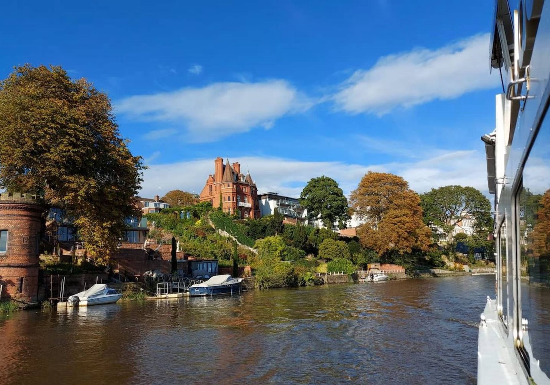 A landscape view of the River Dee in Chester