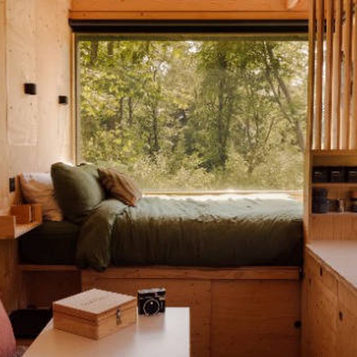 Unplugged cabin stay, simple interior