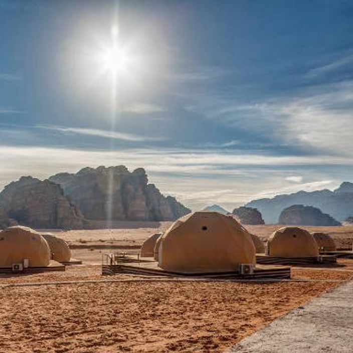 martian domes in jordan desert
