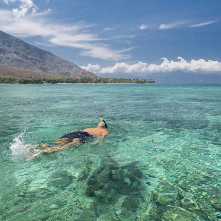 Snorkelling in Indonesia's turquoise waters