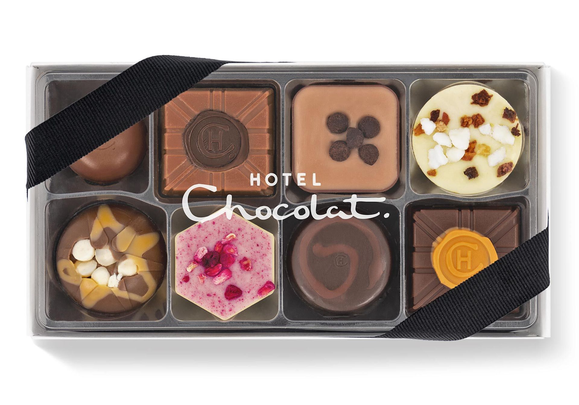 Love Potions Chocolate Box with pink background