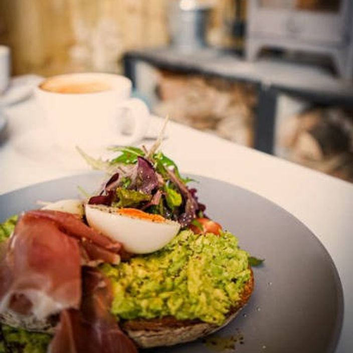 Avocado on toast with egg