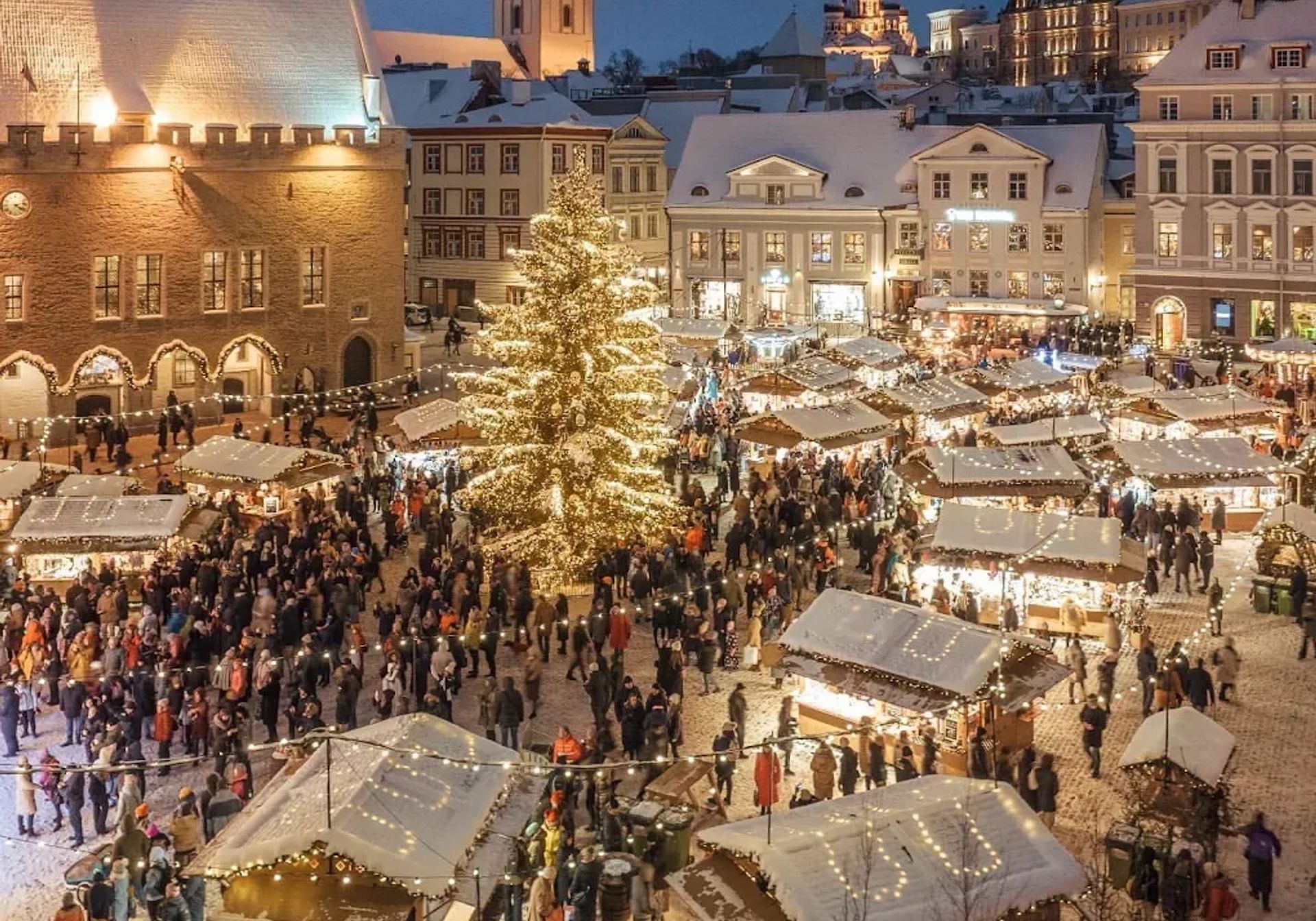 Christmas market in Tallinn Estonia