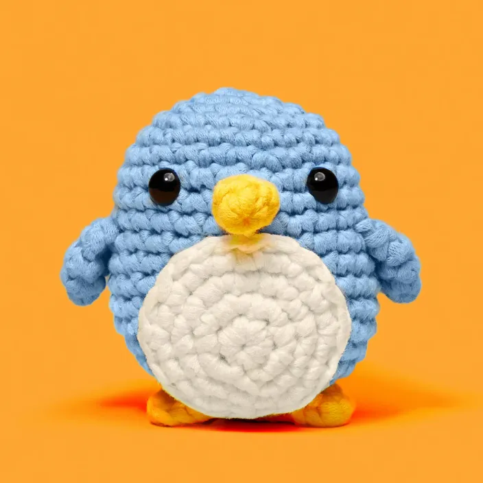 A crochet penguin 