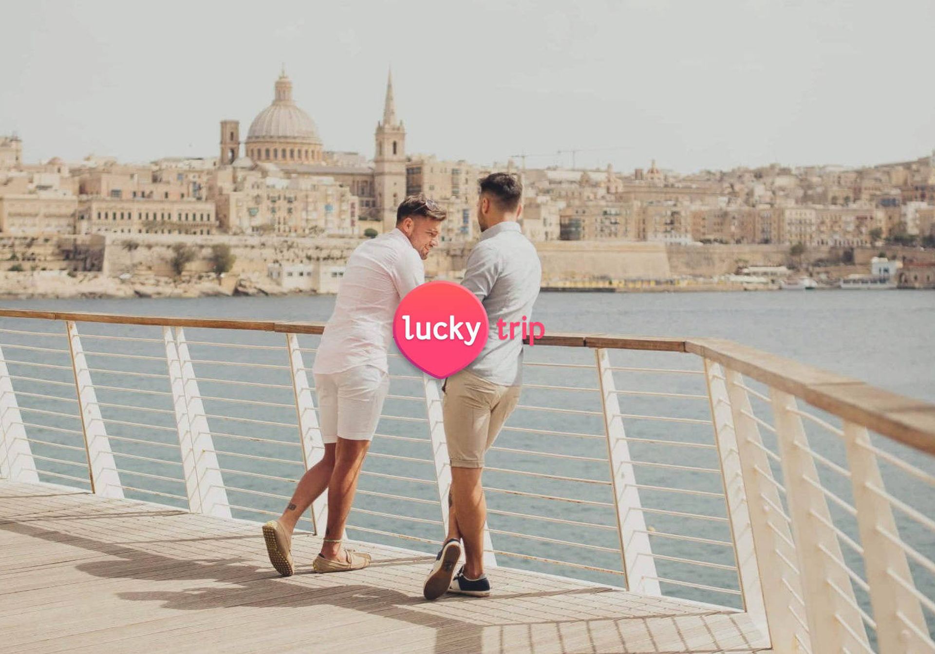 People on a cruise overlooking Malta