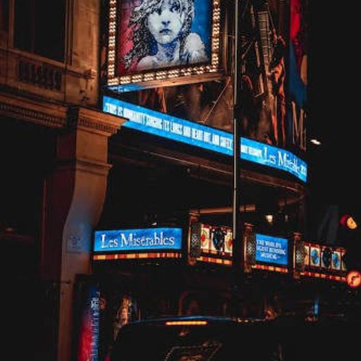 Les Miserables theatre show at the Westend